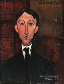 buste de manuel humbert Amedeo Modigliani Peinture à l'huile
